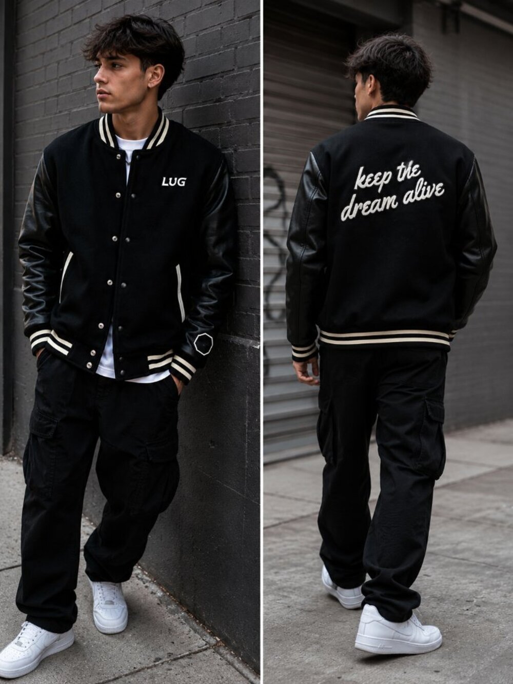 LUG Keep The Dream Alive Letterman Varsity Jacket